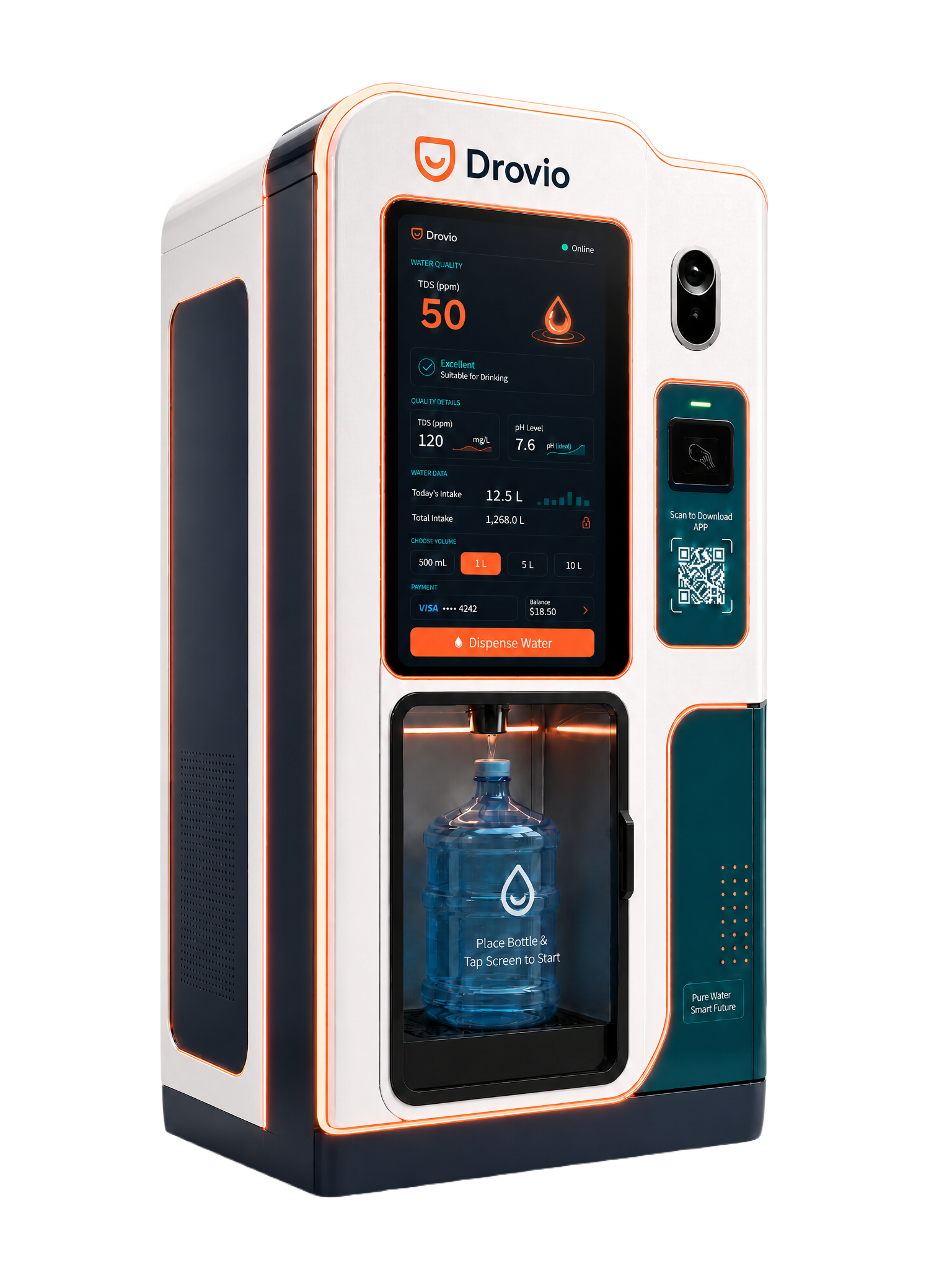 Drovio smart water kiosk
